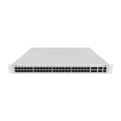 Switch rrjeti Mikrotik CRS354-48P-4S+2Q+RM, 48x Gigabit, PoE, 1U, i bardhë