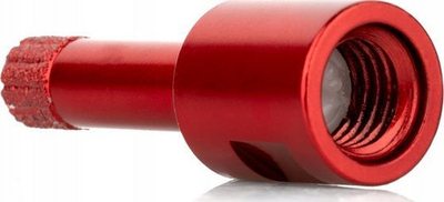 Цилиндрична дијамантска бушилка SMART365 SM-25-120, 12mm, за гранитна керамика и камен, сребрена