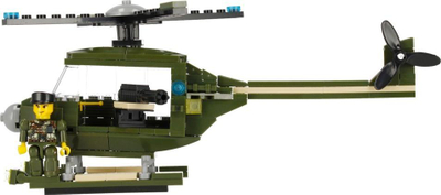 Set konstruktiv Alleblox AB3033 Military Blocks, 3 në 1, 170 copa, me ngjyra