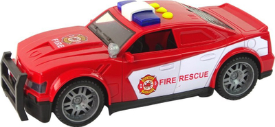 Lodër kamion zjarrfikës Leantoys Fire Truck, 1:14, drita dhe zë, e kuqe