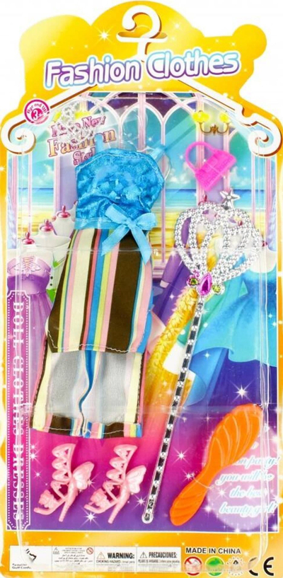 Set veshjesh për kukulla Mega Creative Outfit for Dolls, me aksesorë