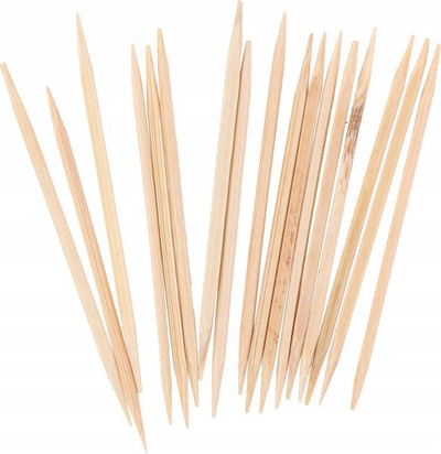 Shkopinj koktej TOM Bamboo, 6.5cm, 1000 copë, ngjyrë natyrale