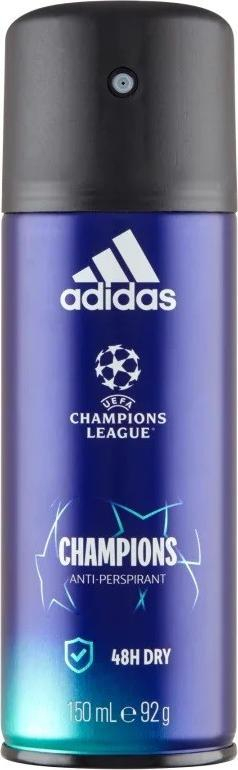 Deodorant spray Adidas Champions League Champions Edition VIII, 150ml, 48 orë, blu