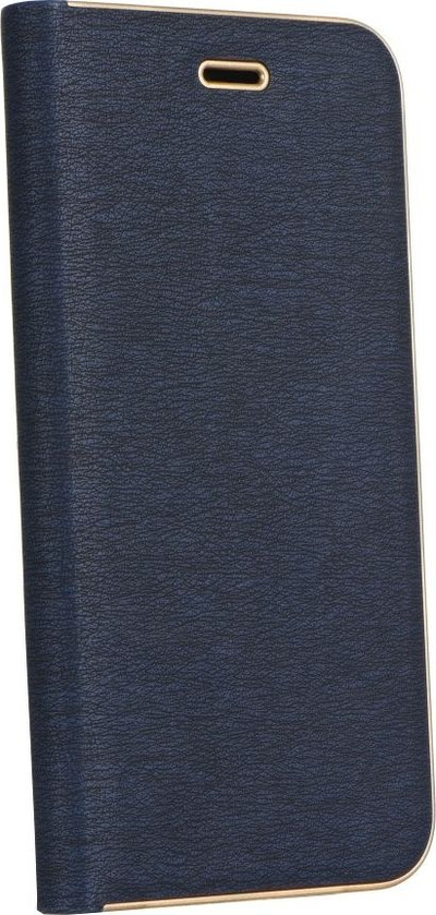 Kabull telefon LUNA Book Gold për iPhone 7 8 SE, kapak me qëndrues, blu navy
