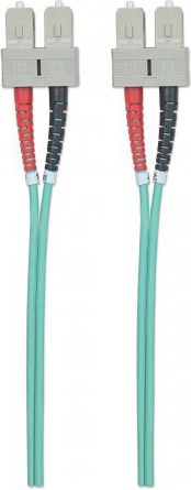 Kabllo fibër optike Intellinet OM3, SC SC, 1m, jeshile