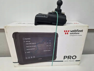 Navigacion profesional për kamionë Webfleet PRO 8475 TRUCK EU, tablet me prekje, rezistent, i zi