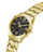 Orë dore GUESS Gold Tone, 44mm, analog, dyngjyrëshe ar dhe e zezë