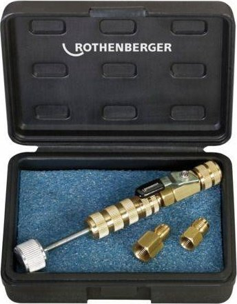 Vegël Rothenberger për valvul Schrader, me adapter 1/4", me adapter 5/16", ngjyrë flori
