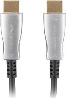 Kabllo HDMI Lanberg CA-HDMI-20FB-1000-BK, 100m, aktiv optik, e zezë