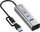 USB hub Graugear, 4 porta, Power Delivery, argjendtë