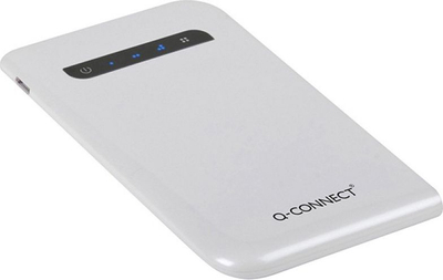 Пренослив полнач Q-CONNECT Powerbank 3000mAh, Li-Polymer, сребрен