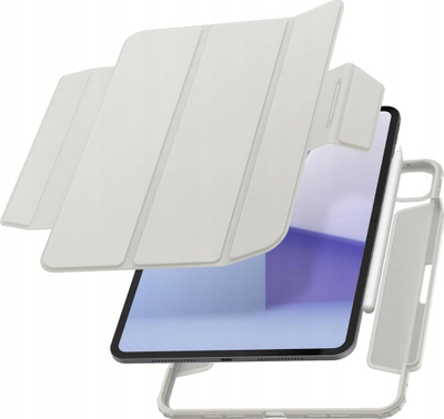 Mbrojtëse tablet Spigen Air Skin Pro, për iPad Pro 11" 2024, kapak magnetik, gri