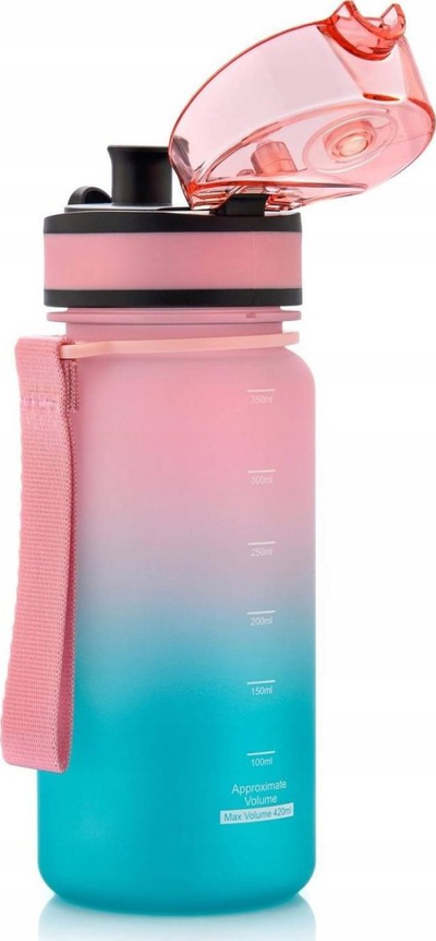 Shishe uji Meteor 10109, Tritan, 420ml, rozë blu