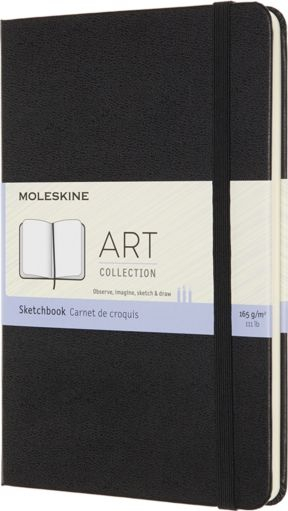 Bllok vizatimi Moleskine Art, medium, i zi