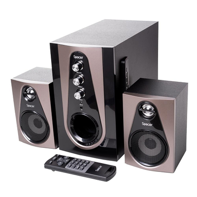 Звучни кутии Spacer 2.1, 30W RMS, Bluetooth USB FM, црни