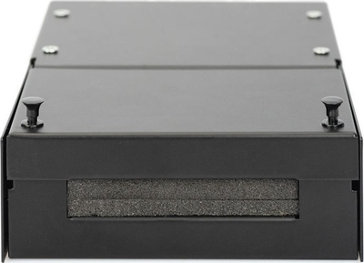 Kuti rrjeti Digitus Consolidation Point, për 4 module RJ45, trup çeliku, e zezë