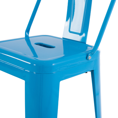 Stol bari me mbështetëse Melita-Pro 42x42x100Hcm (HM8643.48), kaltër