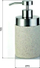 Dispenzer sapuni Stone Freestanding, imitim guri, i bezhë