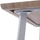 Tavolinë ngrënieje OFIRA HM8374.02, 140x80 cm, MDF sonoma, këmbë metalike të bardha