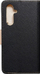 Këllëf portofol Fancy për Samsung Galaxy A54, me magnet, me xhepa kartash, i zi me ari