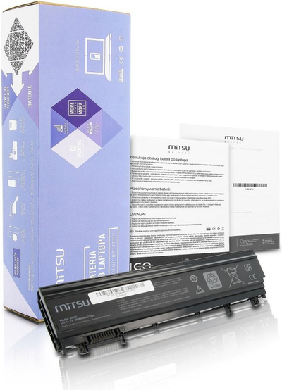 Bateri laptopi Mitsu për Dell Latitude E5440 E5540, 6600mAh, 11.1V, e zezë