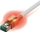Kabllo rrjeti SaCon Cat 6A S FTP, 3m, RJ45 RJ45, e bardhë