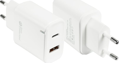 Полнач Alcasa PCA-W003W, 20W, USB A и USB C, бел