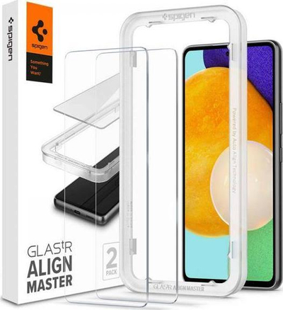 Xham mbrojtës Spigen Glas.TR AlignMaster për Samsung Galaxy A53 5G, 2 copë, i tejdukshëm