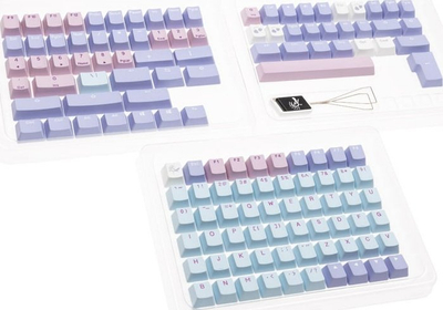 Kapakë tastiere Ducky Macaron PBT Doubleshot, 133 taste, ANSI US, shumëngjyrsh