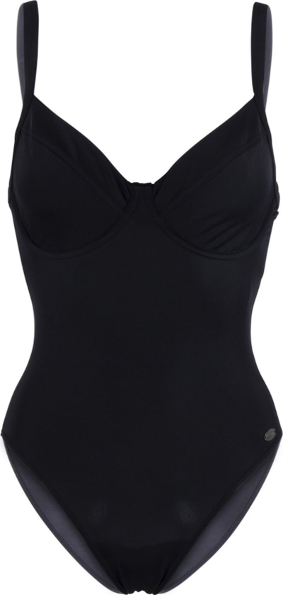 Kostum banje njëpjesësh Fashy Classic Adjustable, me mbështetje, me rripa që rregullohen, i zi