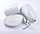 Set banjoje BathLAB MONDEX Ori Stripe, 3 pjesë, qeramike, mermer e bardhë