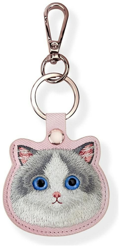 Mbajtëse Nimmy Case Locator Big Eyed Pet 2.0 Cat për Apple AirTag, rozë