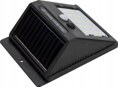Lampë muri me diell Vergionic Solar Motion Sensor Light, LED, me sensor lëvizje, e zezë