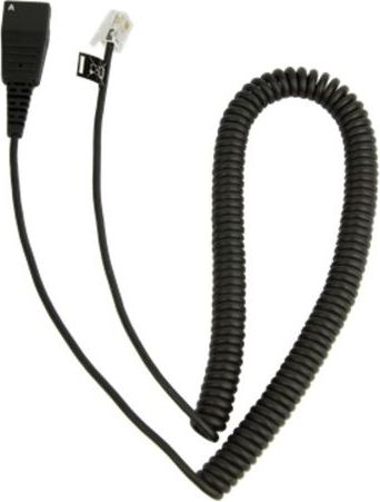 Kabllo Jabra QD to RJ10 2m (8800-01-37), 2 m, e zezë