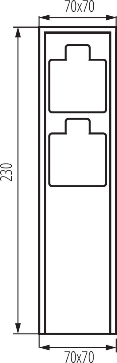 Stolp elektrik për kopsht Kanlux DASTO, 2x230V, IP44, antracit