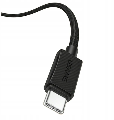 Kabllo karikimi USAMS U92, USB C në Lightning, 30W, 1.2m, e zezë