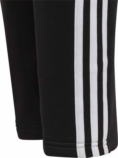 Pantallona treningu adidas D2M 3 Stripes Jr, për goca, të zeza