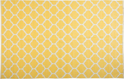 Tapet AKSU Reversible Area Rug, 140 x 200 cm, me figura gjeometrike, i verdhë