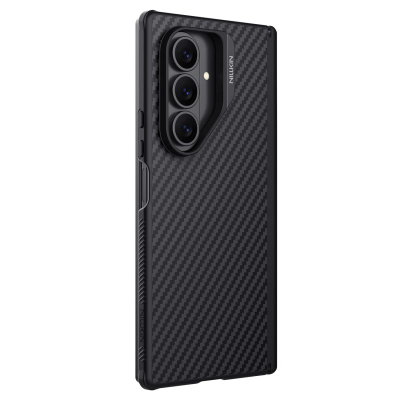 Këllëf telefoni NILLKIN Fold, Samsung Galaxy Z Fold 7, MagSafe, fibër sintetike, i zi