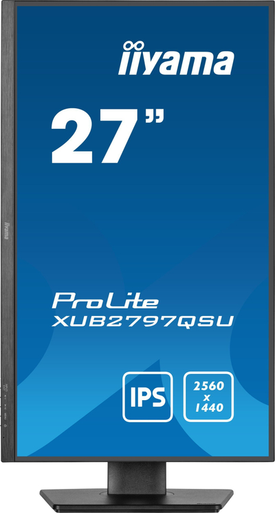 Monitor Iiyama ProLite XUB2797QSU-B2, 27", QHD 2560 x 1440, 100Hz, i zi