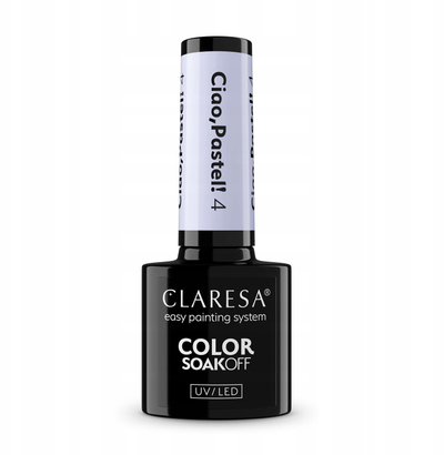 Llak hibrid për thonj Claresa Ciao Pastel 4, 5g, UV LED, pastel vjollcë