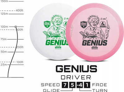 Disk golfi Discmania Active Premium Genius, driver, plastikë e fortë, shumëngjyrësh