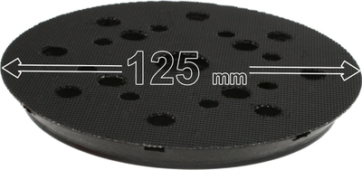Disk zmerilues Euro Industry, mesatar, 125mm, me kapëse, i zi
