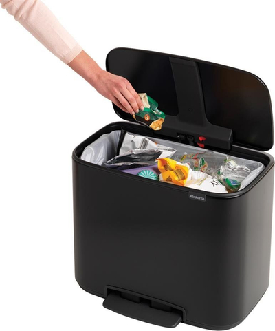 Brabantia Bo Педална Канта за Отпадоци, 36 L, Matt Black