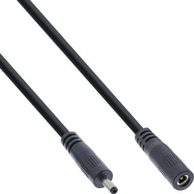 Kabllo zgjatuese energjie InLine DC, 5m, 3.5x1.35mm, AWG 18, e zezë