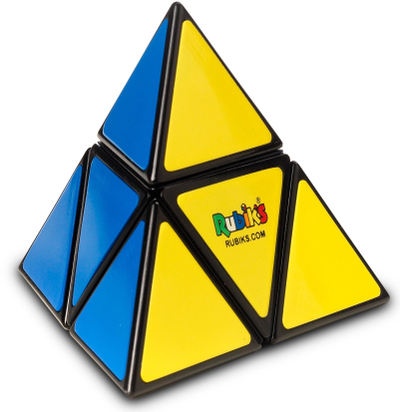 Puzzle Rubik's Pyramid Pocket, lojë logjike trekëndore, shumëngjyrëshe