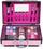 Set grimi MYA Cosmetics Mya Travel Bon Voyage, 24 hijë sysh, 3 blush dhe highlighter, kuti rozë e zezë