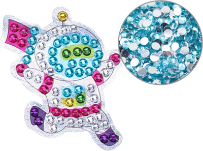 Set mozaik me diamante për fëmijë Diamond Embroidery 5D, 12 tablo hapësinore, 1000 gurëza, shumëngjyrësh