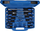 Set kaçavidash Brilliant Tools BT034012, 12 copë, Slot edhe Phillips, blu