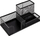 Organizues tavoline Office Supplies, metal, me 3 ndarje, i zi